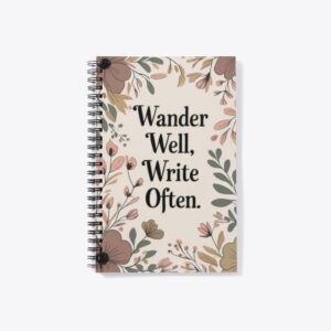 Eco-conscious notebook for solo female travelers and digital nomads